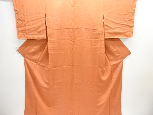 縮緬地　鮫小紋着物